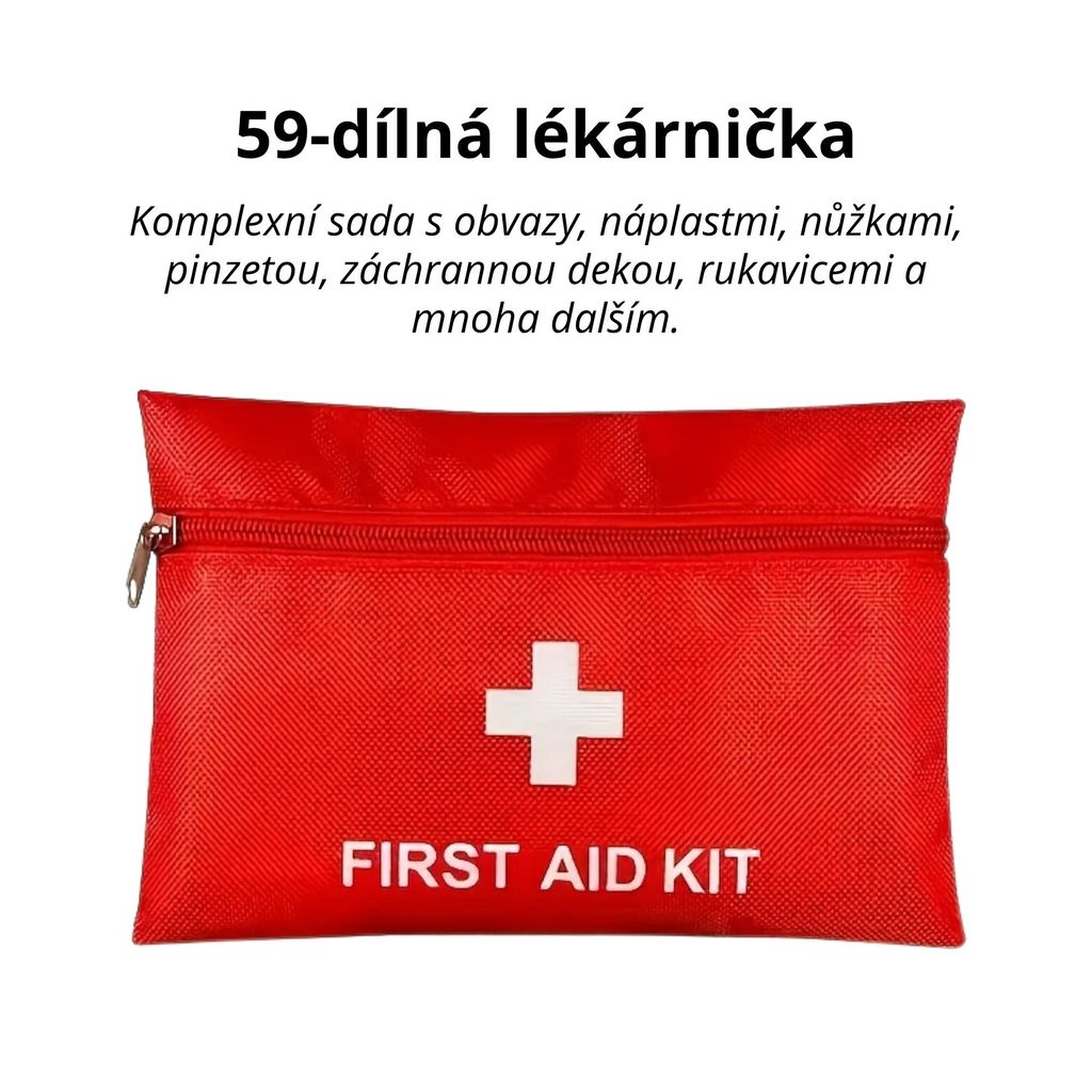 59dílná sada první pomoci – voděodolná nouzová taška pro Obrázek produktu 
