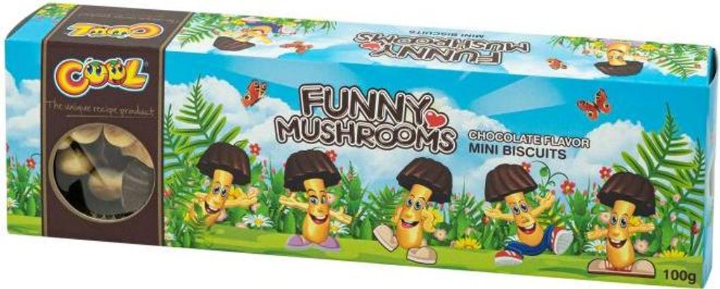 Cool Funny Mushrooms Chocolate 100g Produktbild 