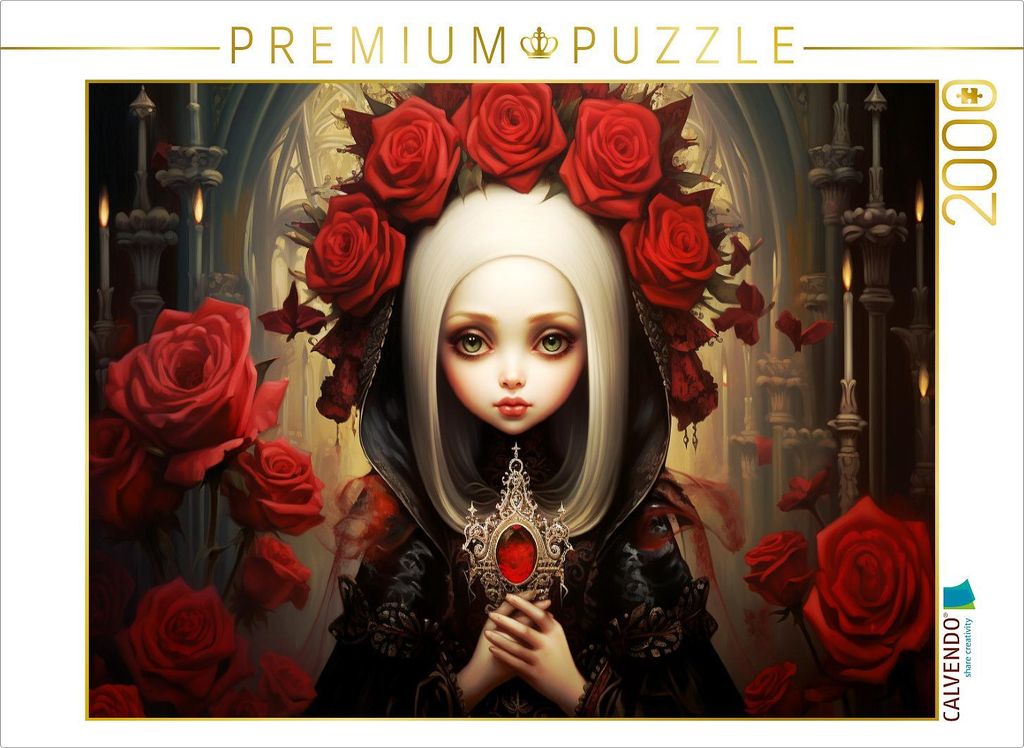 CALVENDO Puzzle Little Gothic Queen | 2000 Teile Lege-Größe 90x67cm Foto-Puzzle für glückliche Stunden