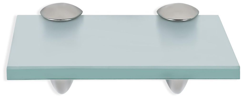 Vigevee Glasregal 20 x 10 cm mit Halterungen, Milchglas Produktbild 