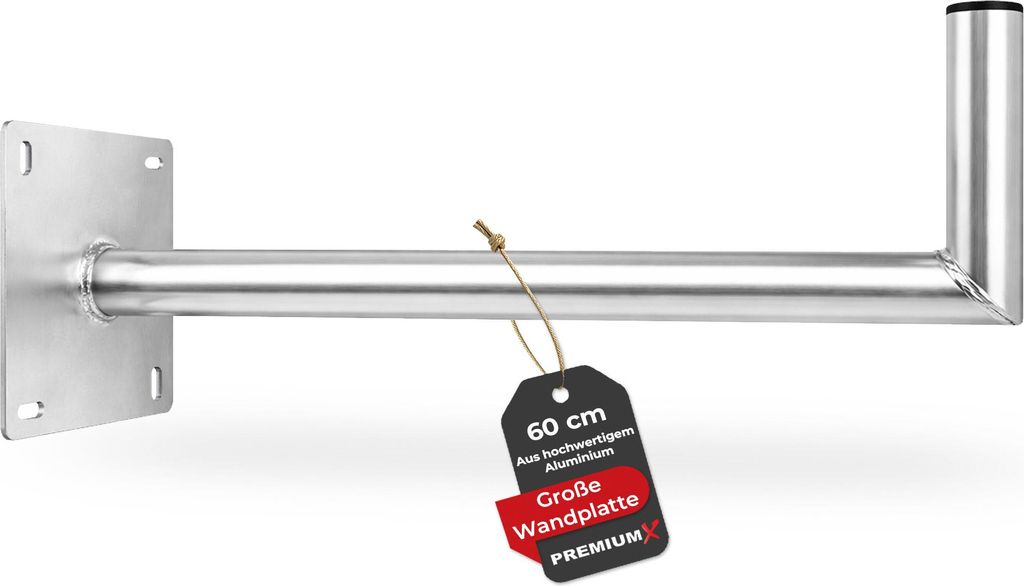 PremiumX 60cm Wandhalter Aluminium SAT Wand Halterung Große Produktbild 