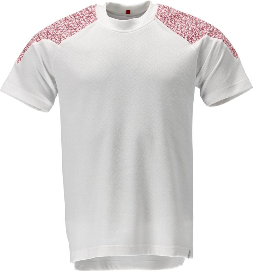Mascot T-shirt 20082-933-06202 Gr. 6XL weiss/verkehrsrot Produktbild 