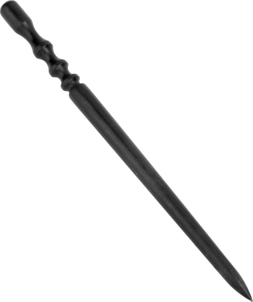 Black Wood Leathercraft Edge Burnisher Leder poliertes Schleifwerkzeug-Set (schmaler runder Kopf)