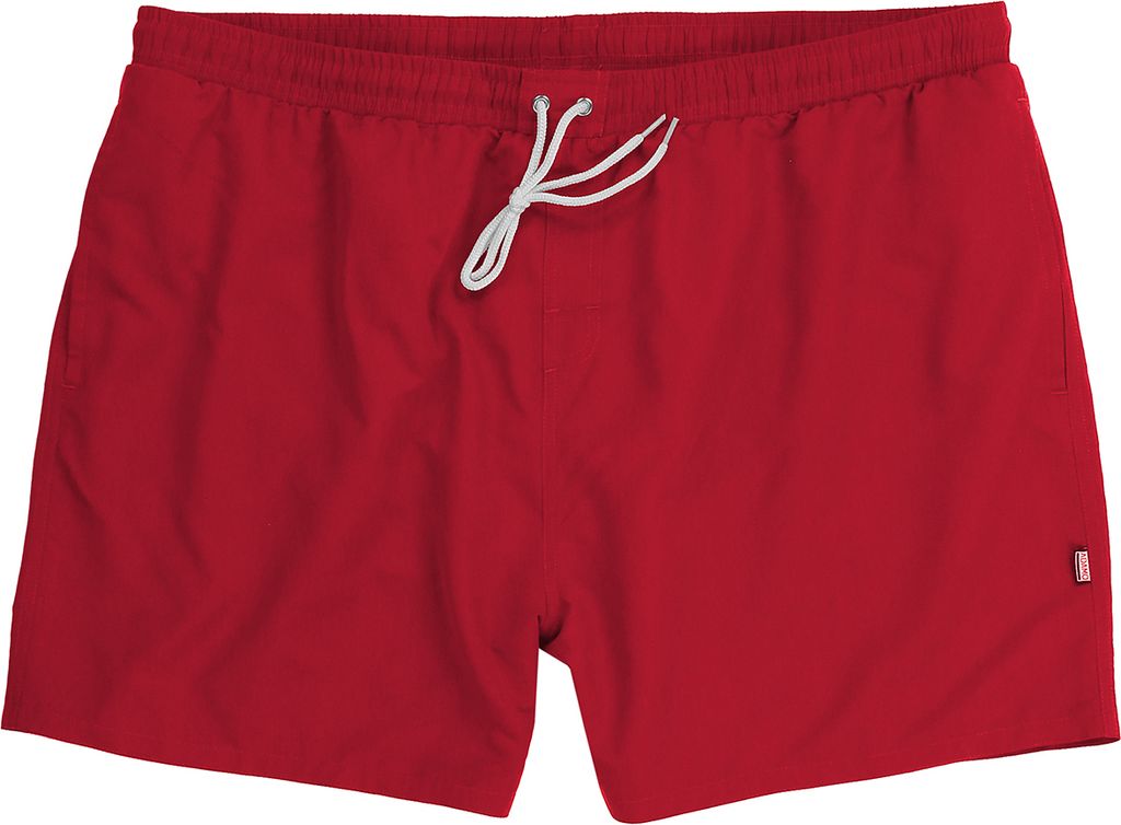 Adamo Badeshorts rot Übergröße