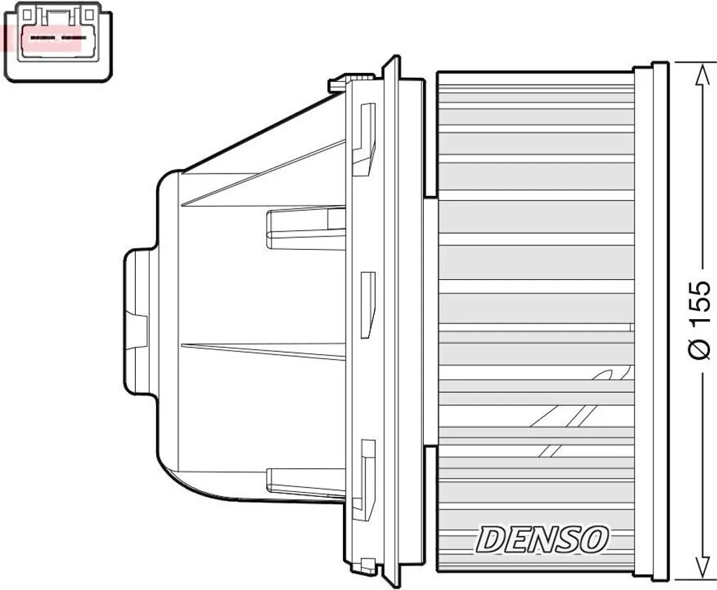 Pulseur d'air habitacle pour Galaxy WA6 et S-Max - DENSO DEA10053