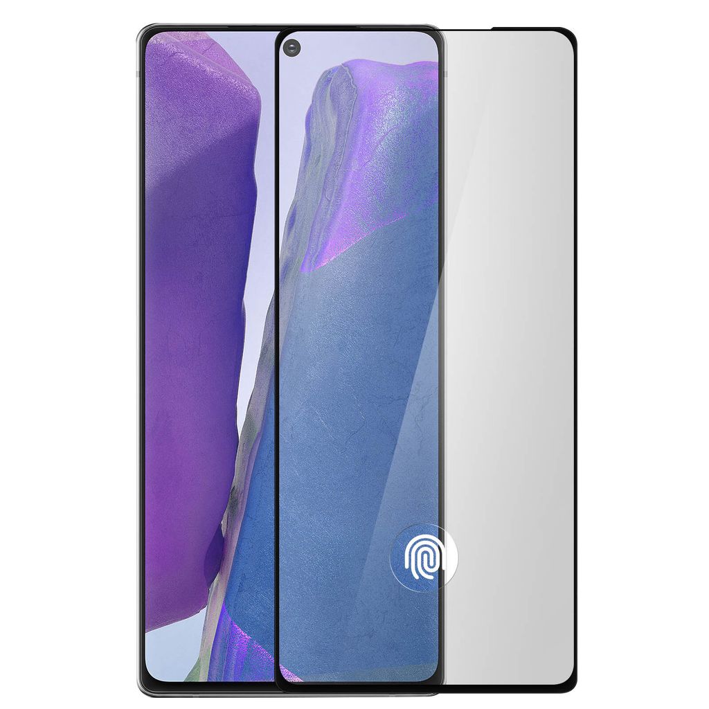 Avizar, Ultraschall-Schutzglas für Galaxy Note 20 gebogen, Schwarz transparent