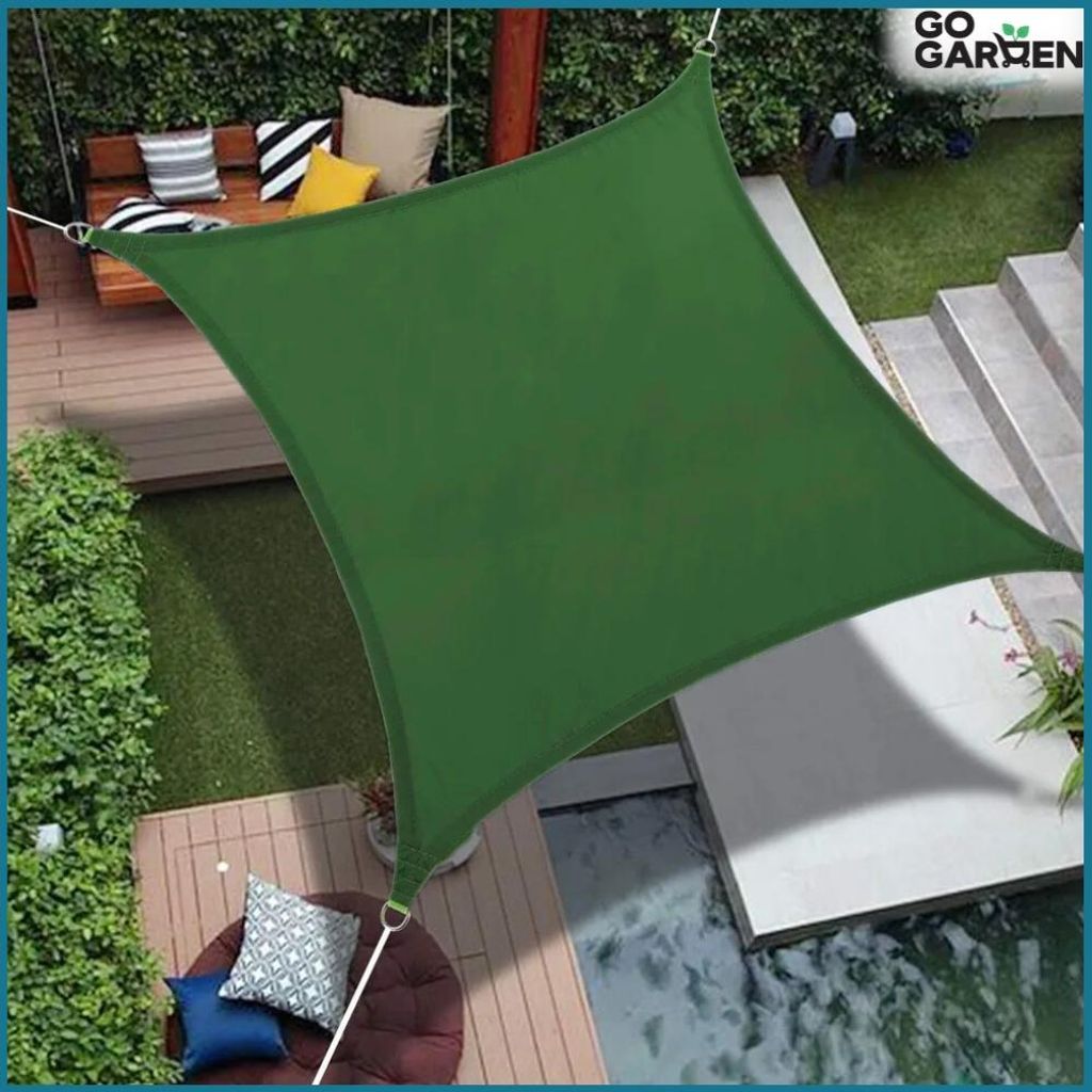Sonnensegel UV-Schutz Gartenmarkise Terrasse Sonne grn 4x3