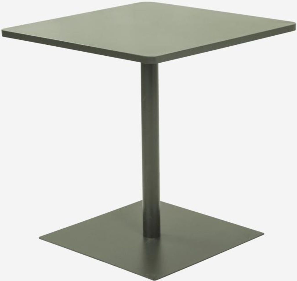 sweeek - Bistro-Gartentisch quadratisch aus Stahl für 2 Produktbild 