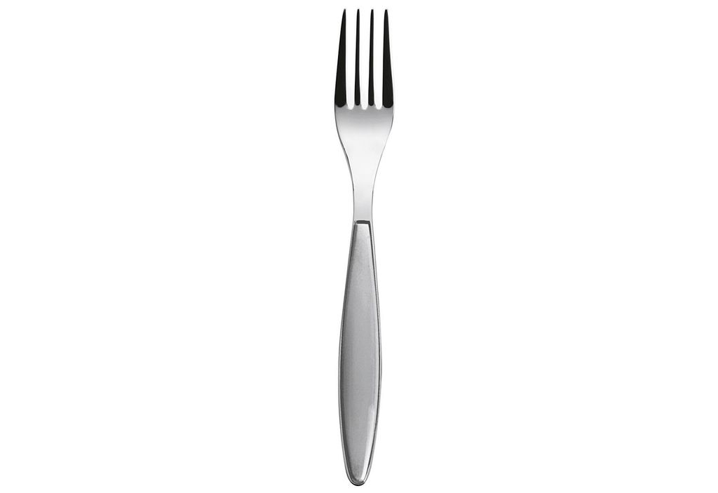 Guzzini Feeling Tafelgabel aus Edelstahl mit grauem ABS-Griff