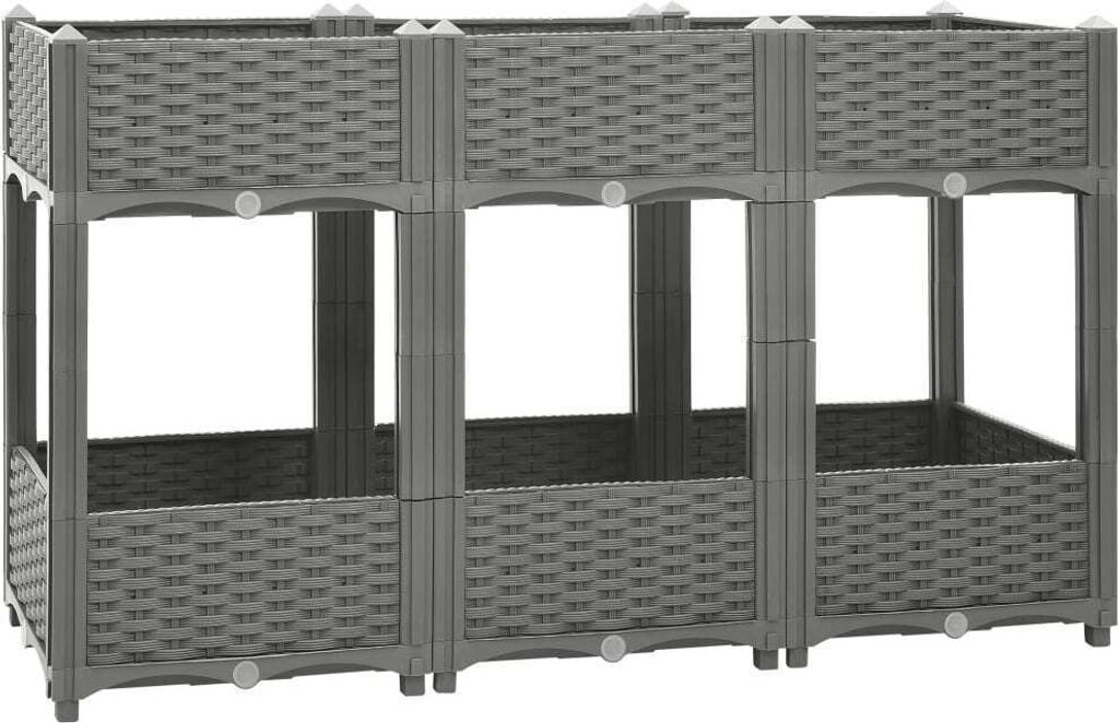 The Living Store Hochbeet 120x40x71 cm Polypropylen