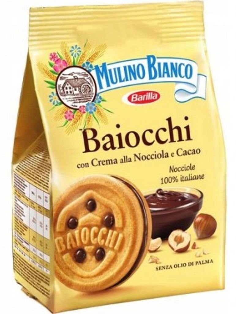 Biscuits fourrés Baiocchi, marque Mulino Bianco, 260 g Image du produit 