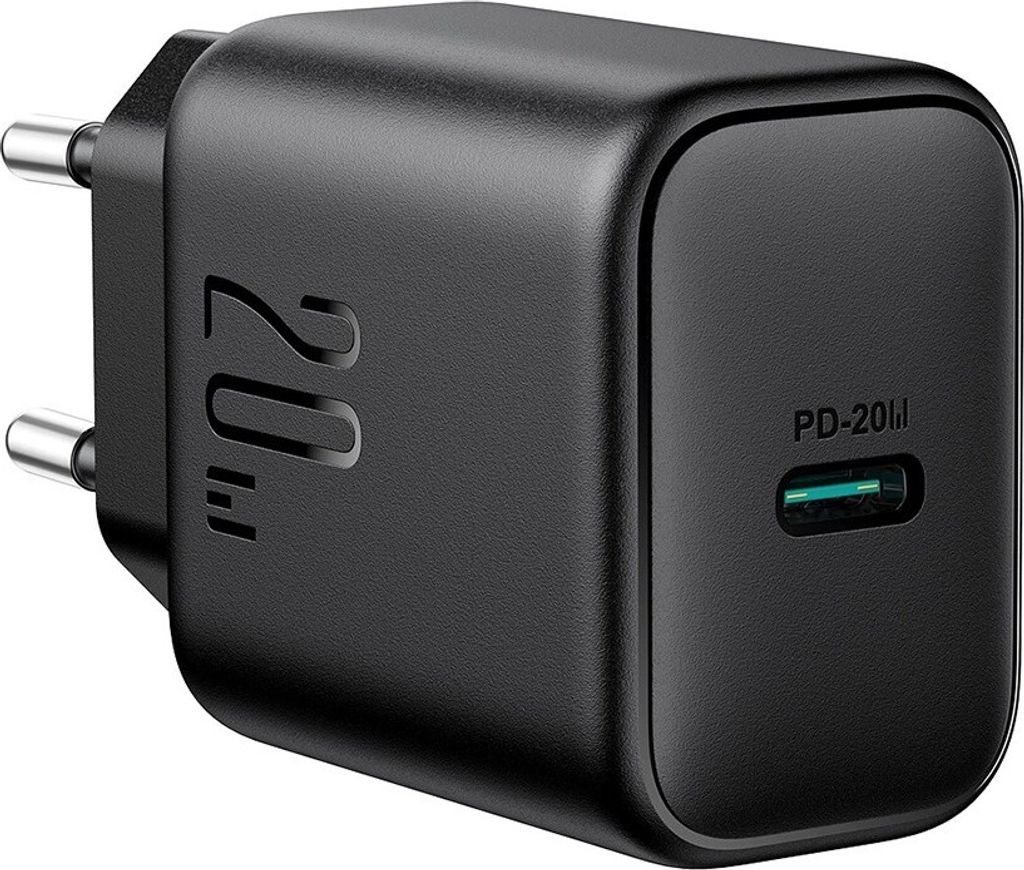 Joyroom JR-TCF20 USB-C Netzladegerät 20W - Schwarz Produktbild 