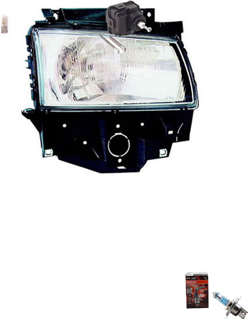 Johns, Scheinwerfer + Osram Night Breaker Laser passend für VW Transporter T4 RE 1H0941295E 1H0941295C 4A0941295 7D1941010E 7D1941010H 701941010K ...