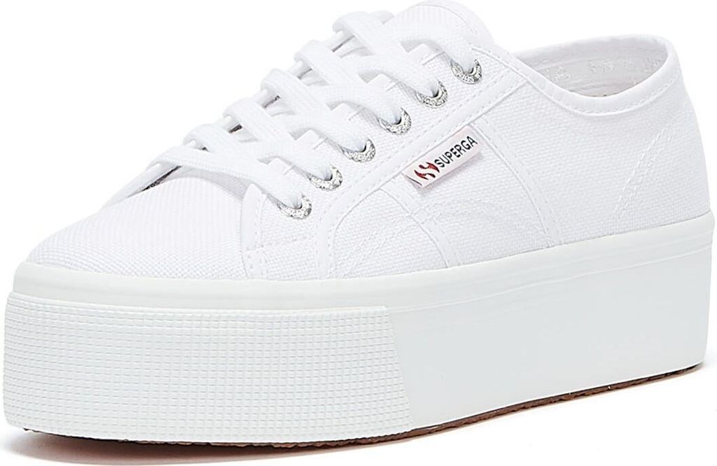 Superga 2790 Cotu Frauen Schnürung Segeltuch Plattform Produktbild 11