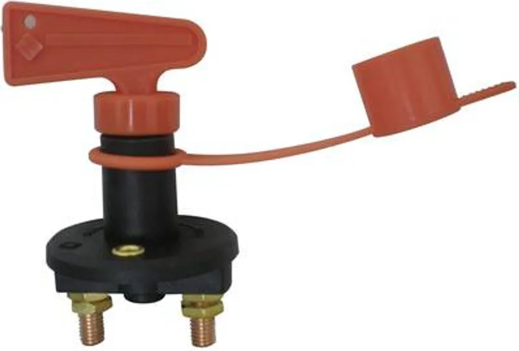 Staccabatteria Marino 12/24V 20314 | Interruttore Impermeabile Nero/Rosso