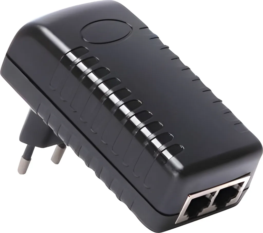 Adaptateur Injecteur PoE-1000 Auerswald Noir AC 100-240V Ethernet
