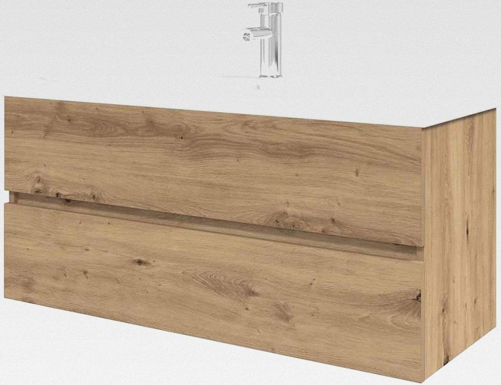 Waschbeckenunterschrank mit Einbaubecken und Wasserhahn, Bad Waschtisch, Bad Waschbecken, Waschtischunterschrank, Badezimmer Waschtisch