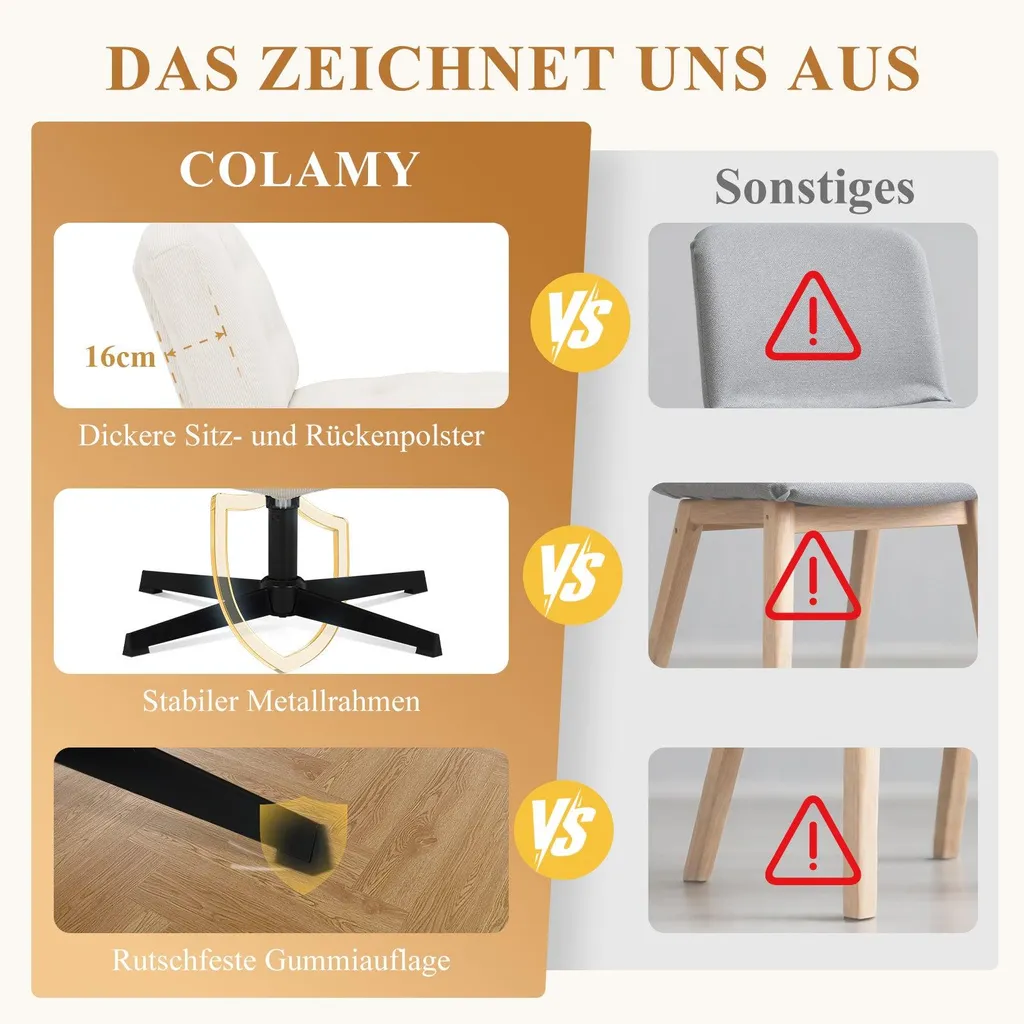 Chaise de bureau assise large mémoire de forme confort optimal blanc - 9