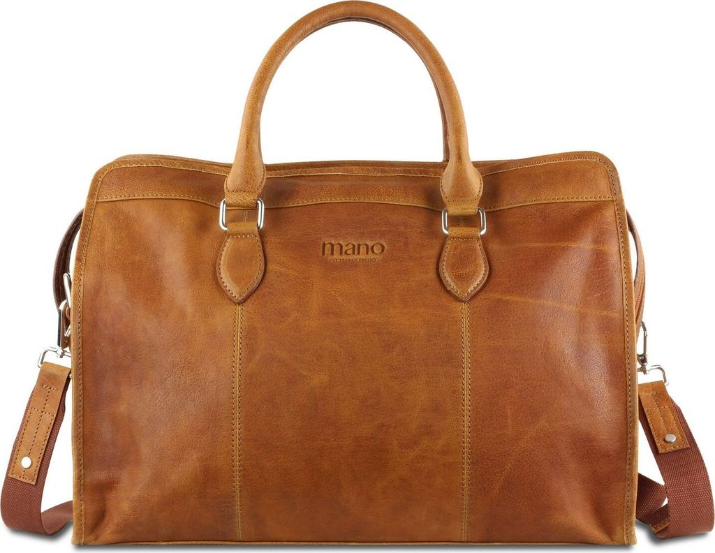 mano Reisetasche Don Pietro Herren, Damen 020701 cognac