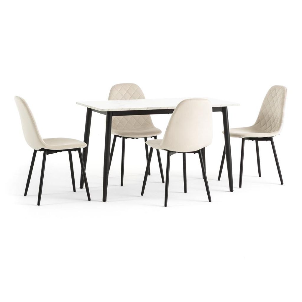 Esszimmer-Set für den Innenbereich mit rechteckigem Tisch Produktbild 