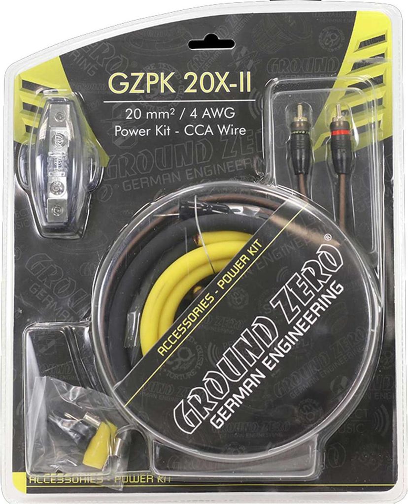 GROUND ZERO GZPK 10X-II | 10mm Kabelset - Kabelkit CarHifi Anschlusset 10mm²