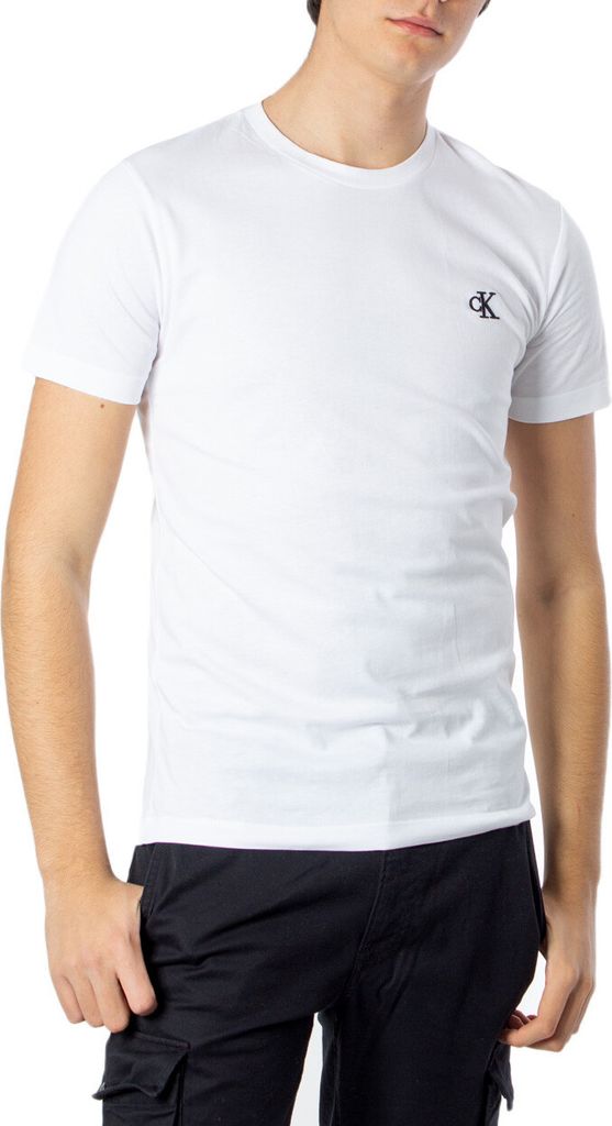 Calvin Klein Jeans Herren T-Shirt Weiß 156996 : Größe - L Produktbild 