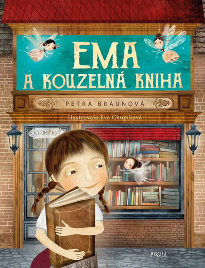 Livre illustré fantastique Ema a kouzelná kniha pour jeune lecteur