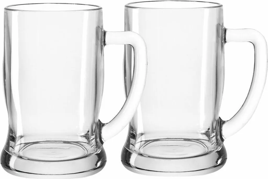 Leonardo Set Di 4 Bicchieri Da Birra Taverna 500 Ml - Vetro Trasparente, Forma Conica Robusta