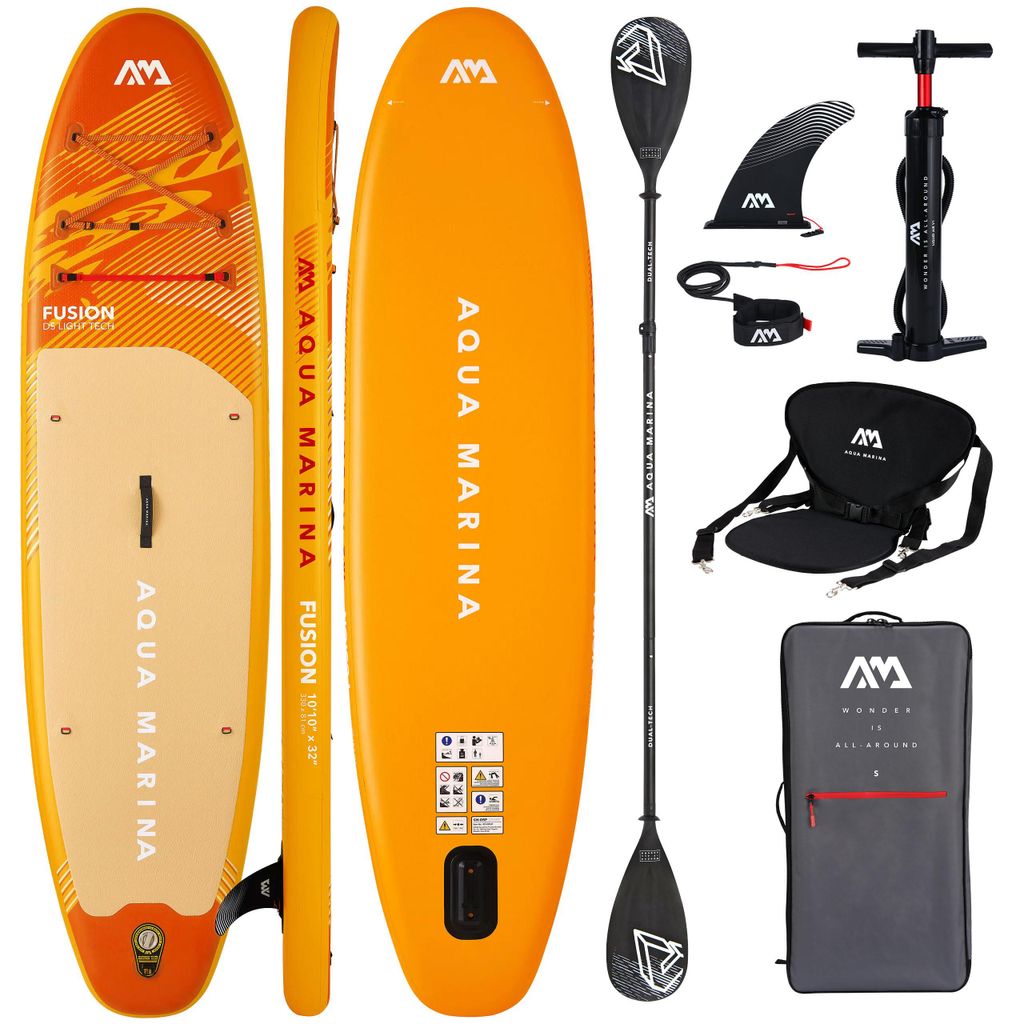 Aufblasbares SUP Board 330 cm Aqua Marina Fusion 10'10 2026 COMBO – 150 kg, SUP & Kajak Set