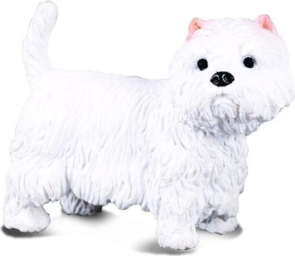 Collecta 88074 West Highland Terrier weiß 4,5 cm Hunde und Katzen