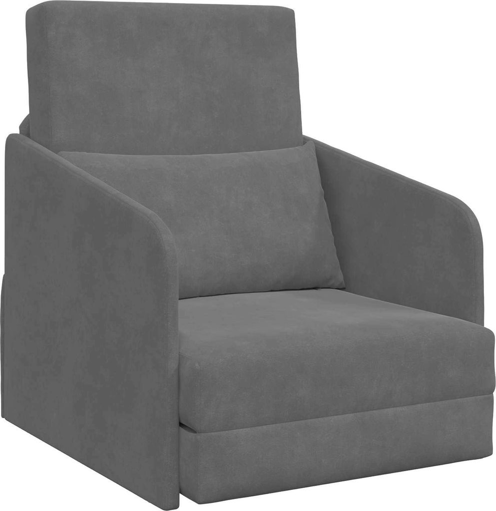 vidaXL Schlafsofa Dunkelgrau 65 x 80 x 83 cm Samt