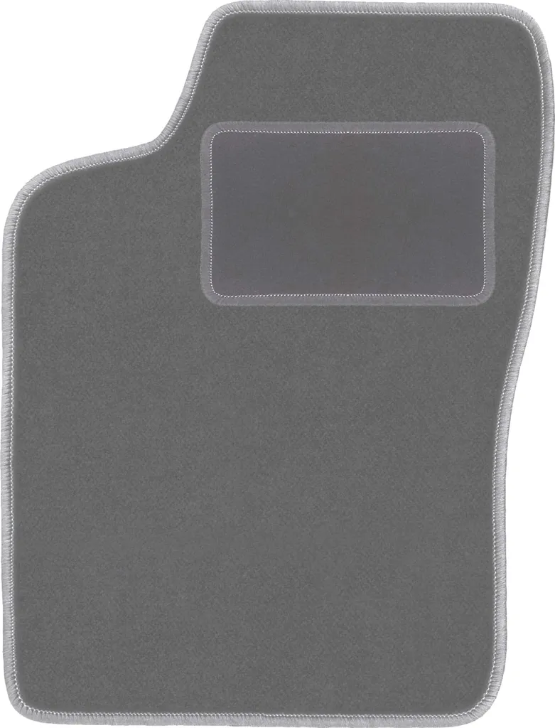 Tappetino conducente in velluto grafite compatibile con Opel Kadett E (1984-1991, hatchback, station wagon, berlina, cabriolet) – con fissaggi – su misura