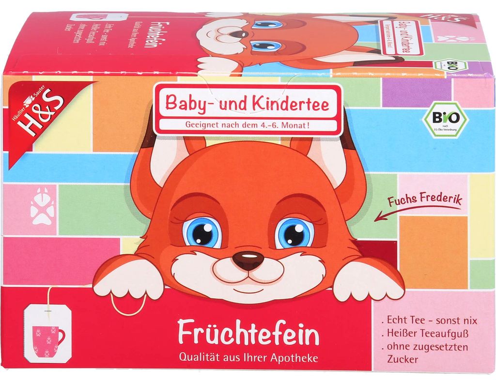 H&S Früchtefein Baby- und Kindertee, 20 St. Filterbeutel Produktbild 