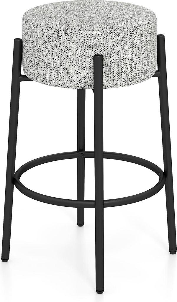 A studio shot of a bar stool on a white background.