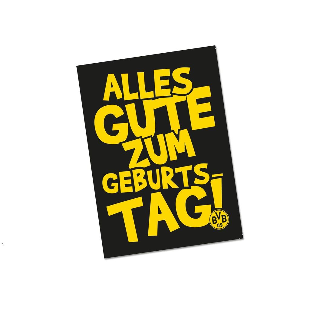 BORUSSIA DORTMUND BVB Geburtstagsgrusskarte Produktbild 