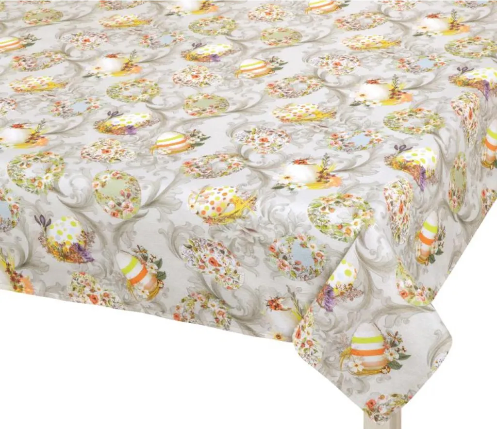 Tovaglia Pasquale Moderna Grigia 70x70 - Decorazione Tavola Minimalista