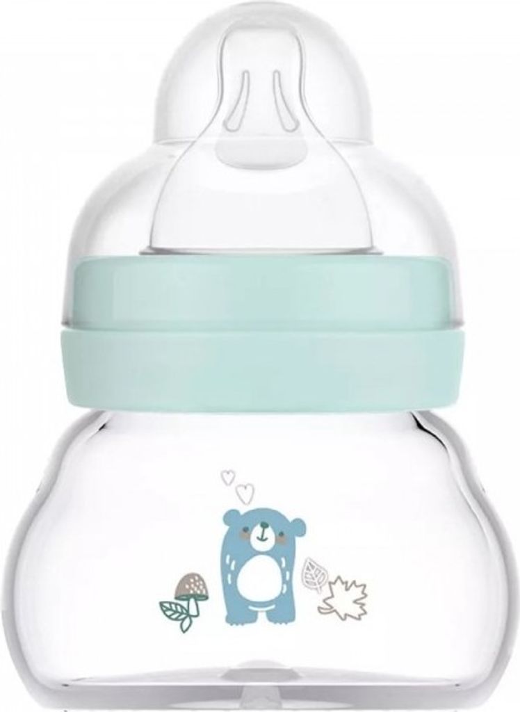 Mam Feel Good Glass Bottle Blue 0m 90ml
