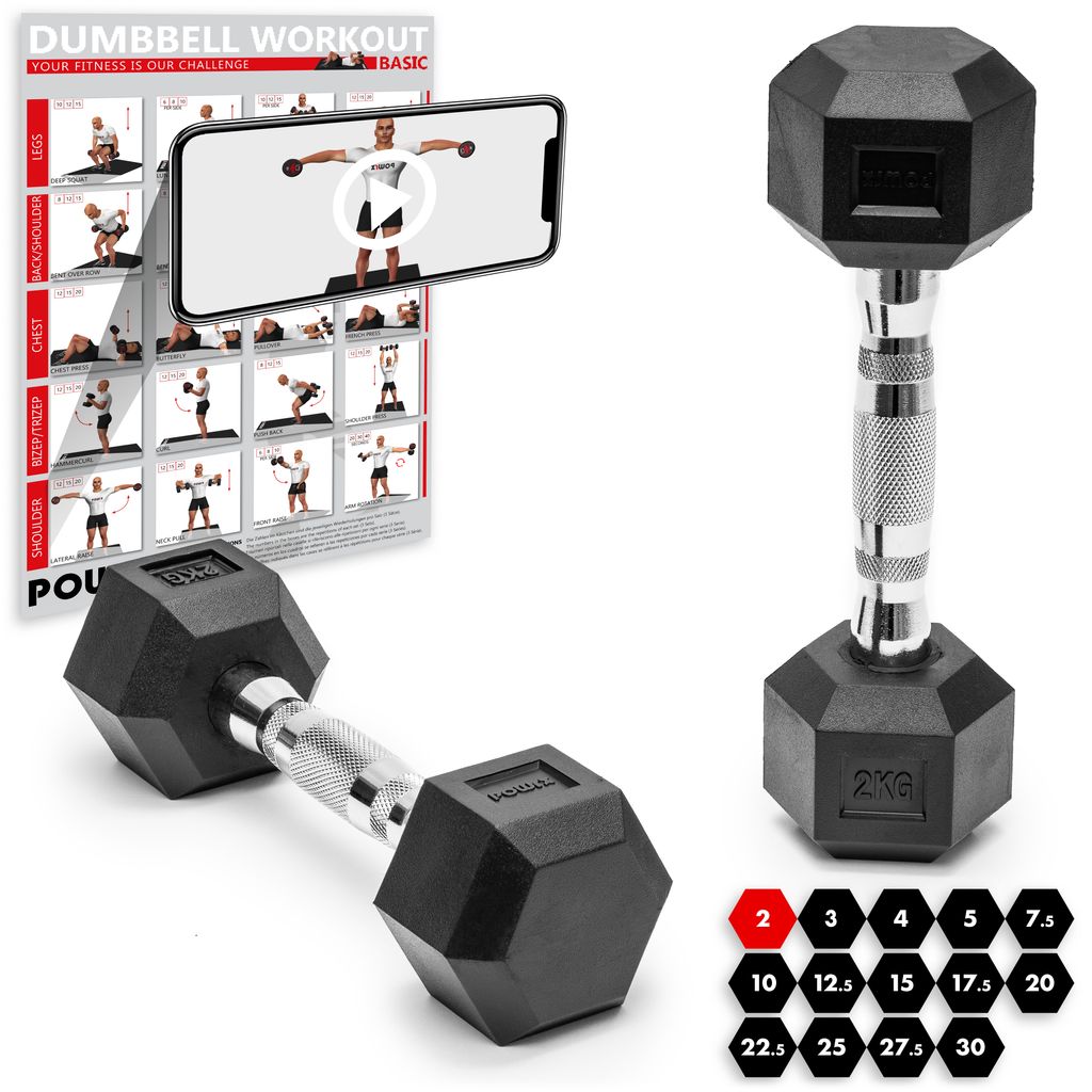 2X Hantel Set Gewicht Gym Training Bizeps Trizeps freie Gewichte Training 30KG 