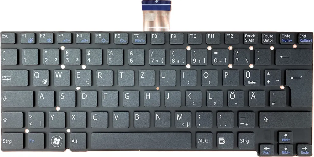 Clavier Noir AZERTY pour Sony Vaio SVT1311 - Touches Silencieuses