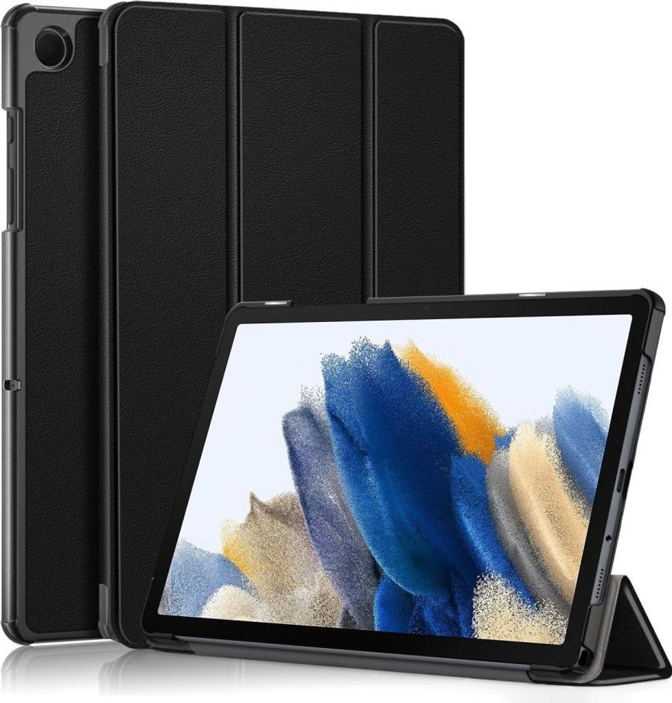 Samsung Galaxy Tab A9 Plus Hülle - Tri-Fold Ständer Klapphülle mit Schlaf/Wach-Funktion - Schwarz