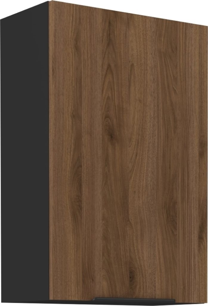 Kondela Oberer Küchenschrank Menzo 60 G-90 1F - Schwarz / Produktbild 