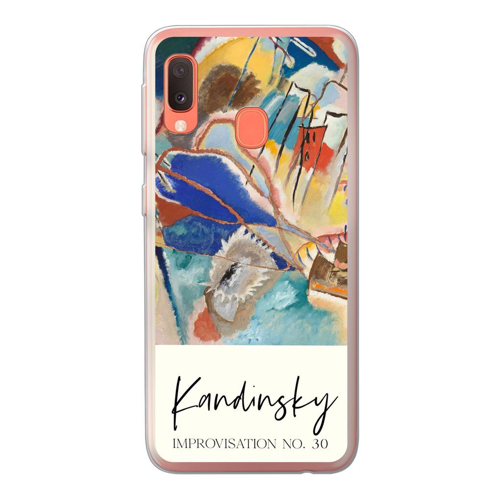 MuchoWow Handyhülle Schutzhülle Hülle für Samsung Galaxy A20e Improvisation Nr. 30 - Wassily Kandinsky - Kunst Silikon Softcase Handy Hülle ...