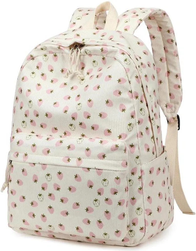 Sac à dos fille rose spacieux et ultra léger pour ordinateur portable