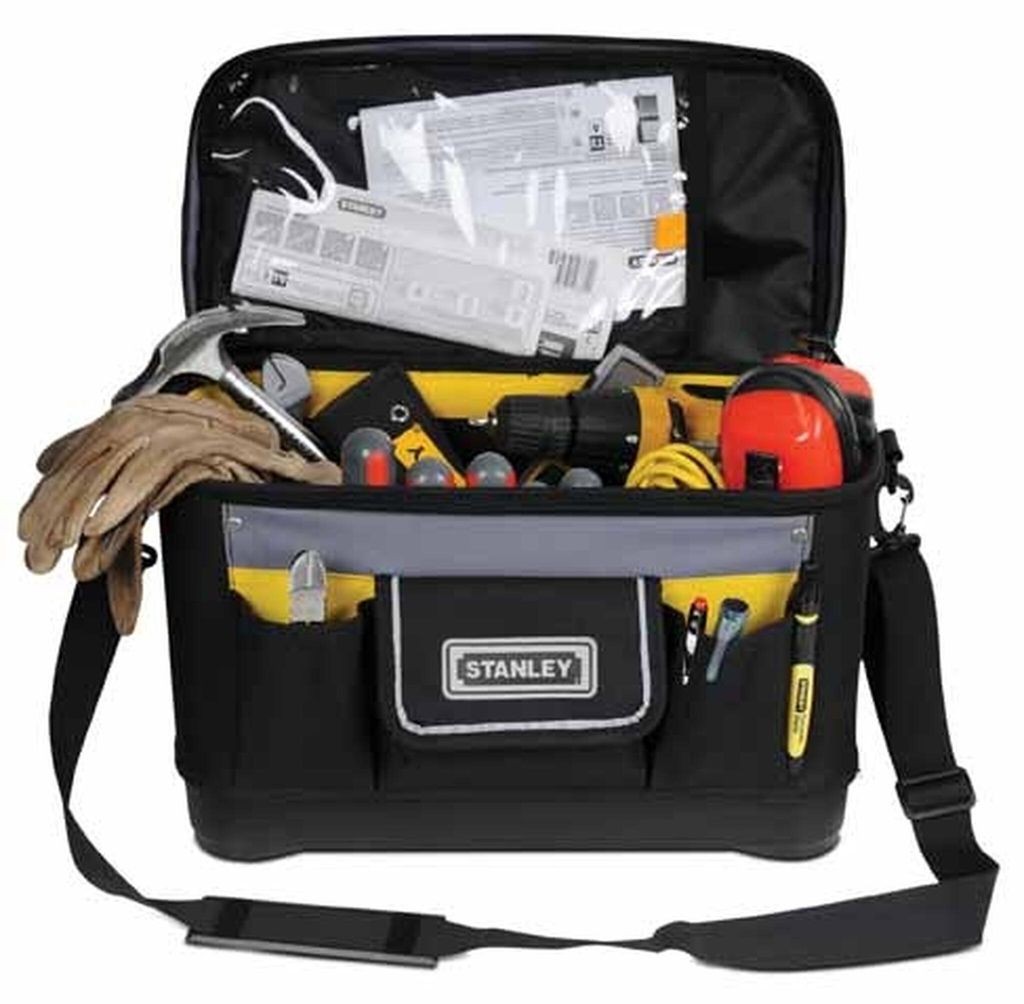 STANLEY Werkzeugtasche 16" Multipurpose mit vielen Taschen und verstellbarem Schultergurt