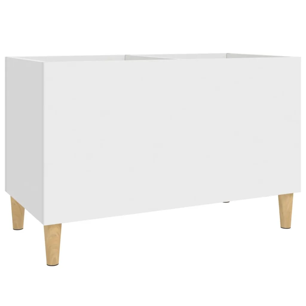 SYFAX™ Mobile Porta Dischi Bianco 74,5x38x48 cm in Legno Multistrato