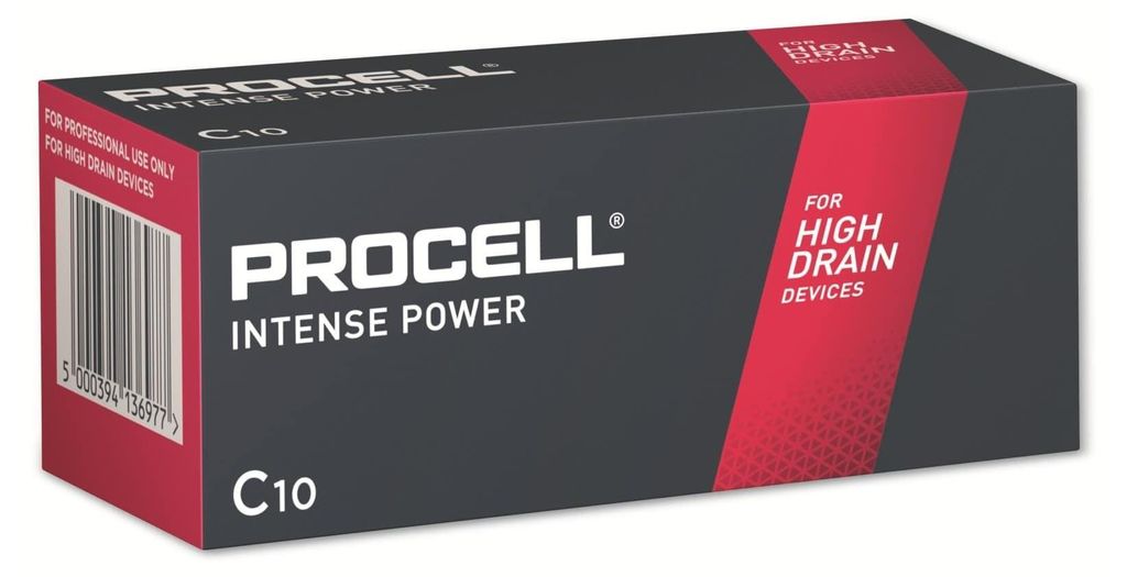 Duracell Procell Alkaline Batteries – LR14 Baby C – 10 Pack Produktbild 