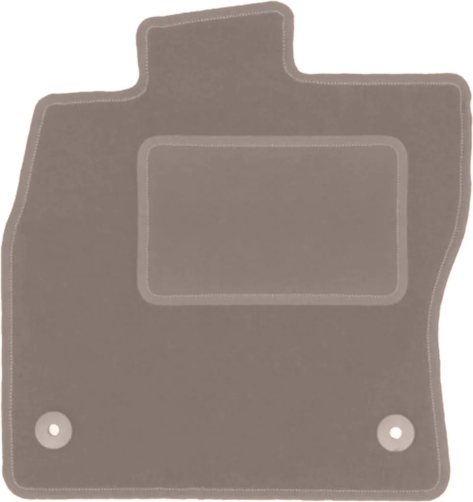 Tappetino Beige su Misura Skoda Octavia 3 - Velluto con Clip Fissaggio