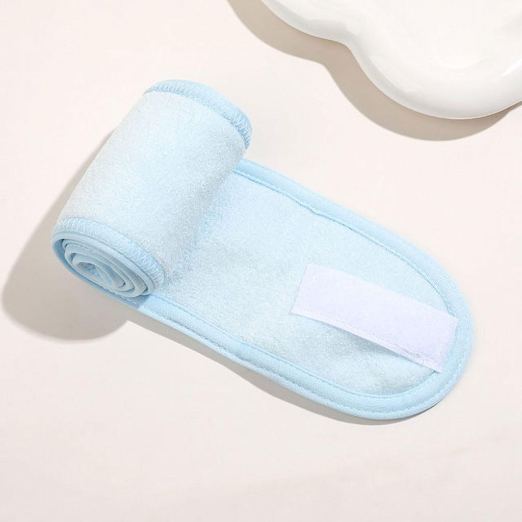 Haarband aus flauschiger Mikrofaser für Spa-Momente – Blau