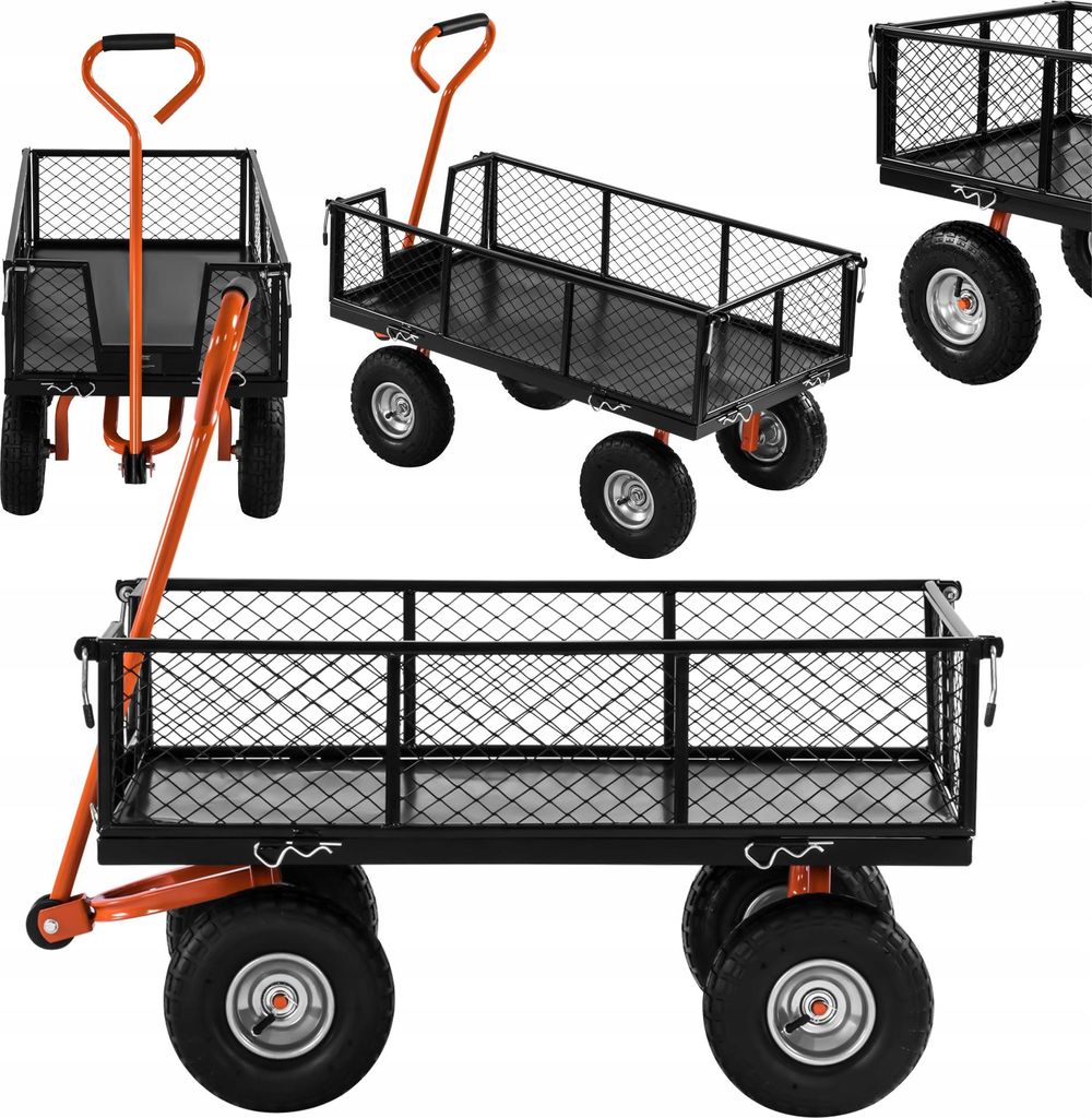 Wózek Ogrodowy Transportowy Składany 400 Kg 125 L Zdjęcie produktu 