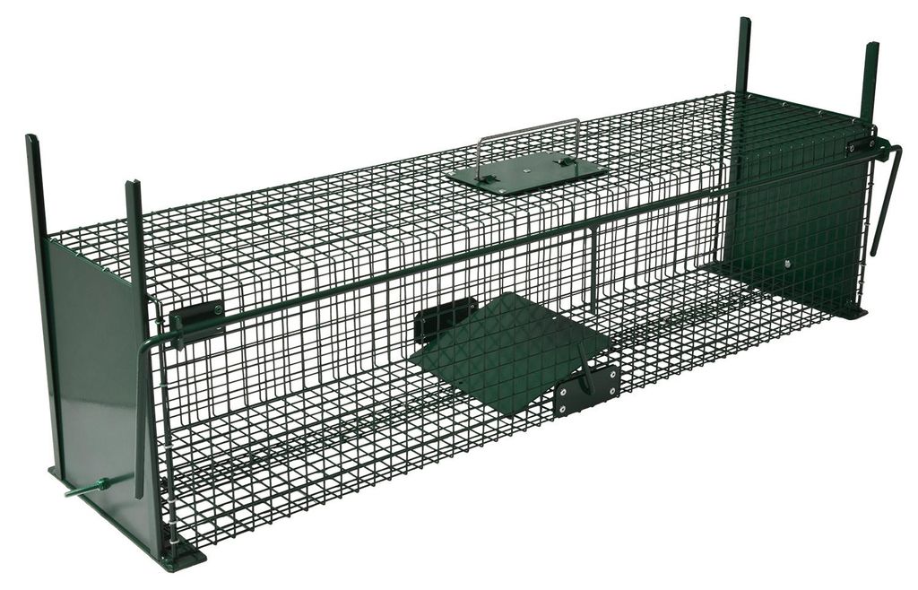 Moorland Lebendfalle Safe extra groß mit 2 Eingängen, 100×25×25 cm